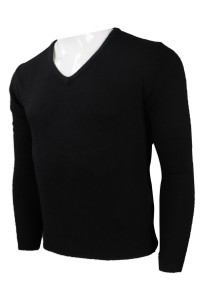 JUM041 Group Customized Long Sleeve V-Neck Sweater  Designed Net Color V-neck Long Sleeve Sweater  Hong Kong  Central Plaza  Custom Sweater Uniform Center